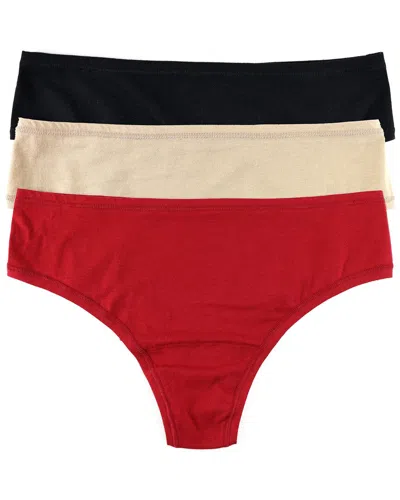 Hanky Panky Playstretch™ Natural Rise Thong 3 Pack In Multi