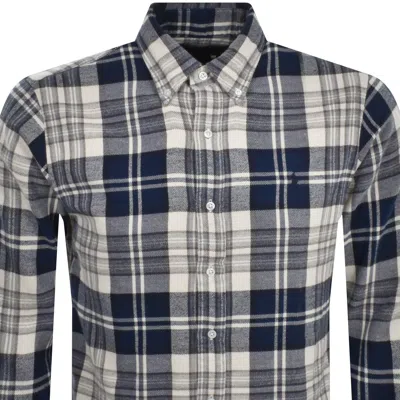 Ralph Lauren Check Long Sleeve Shirt Navy In Blue