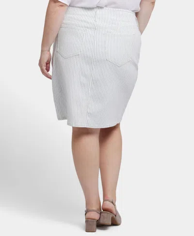 Nydj Plus Size High Waist Skirt In White