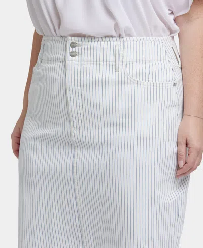 Nydj Plus Size High Waist Skirt In White