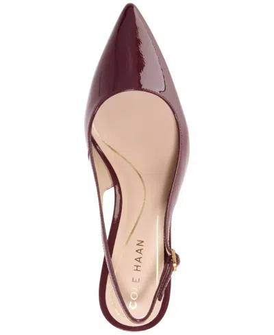 Cole Haan Women's Hansell Slingback Pumps In Burgundy