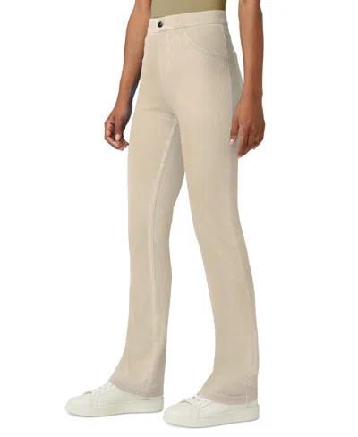 Hue Women's High-rise Denim Baby Bootcut Leggings In Neutral