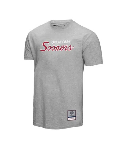 Mitchell & Ness Men's Gray Oklahoma Sooners Elite Script T-shirt In Gray