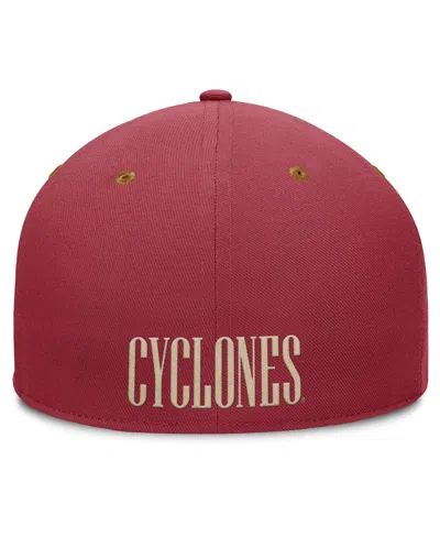 Fanatics Men's Cardinal/brown Iowa State Cyclones Nobo Fitted Hat In Brown