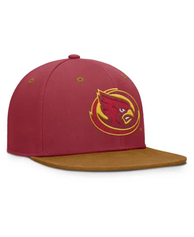 Fanatics Men's Cardinal/brown Iowa State Cyclones Nobo Fitted Hat In Brown