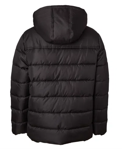 Ixtreme Big Boys Mini Puffer Jacket With Beanie In Black