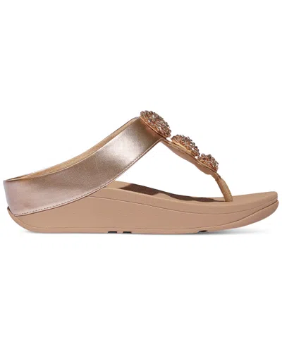 Fitflop Women's Fino Beadie Wedge Sandals In Brown