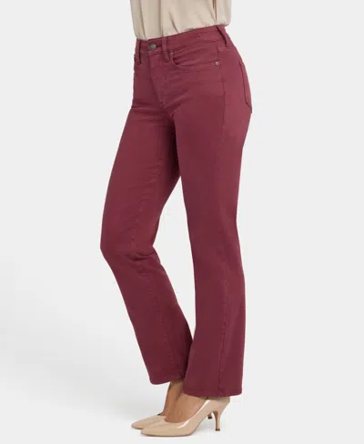 Nydj Petite Marilyn Straight Jeans In Red