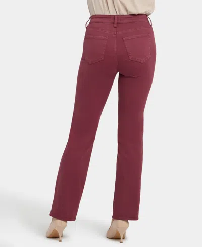 Nydj Petite Marilyn Straight Jeans In Red