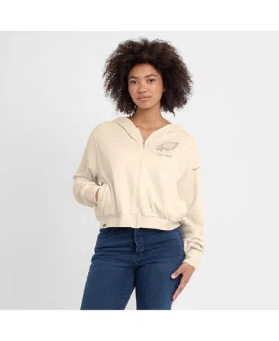 Nike Philadelphia Eagles Established Womenâs  Women's Nfl Full-zip Hoodie In Nude