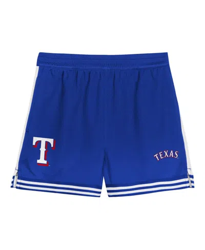 Outerstuff Toddler 2-piece Red/royal Texas Rangers Pinch Hitter Infielder T-shirt And Shorts Set In Blue