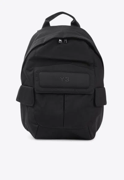 Y-3 Backpack With Flap Pocket In Black