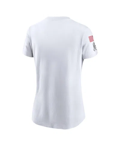 Nike Women's White New York Giants 2024 Salute To Service Legend Performance T-shirt In White