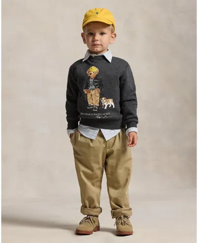 Polo Ralph Lauren Kids Polo Bear Crewneck Sweatshirt In Multi