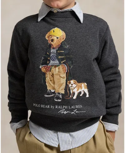 Polo Ralph Lauren Kids Polo Bear Crewneck Sweatshirt In Multi