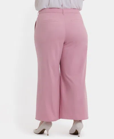 Nydj Mona High Waist Ankle Wide Leg Trouser Jeans In Pink