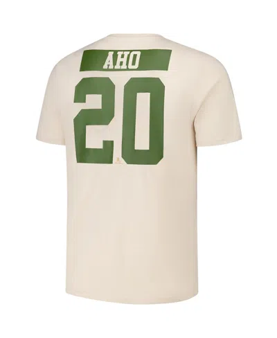 Levelwear Men's Sebastian Aho Khaki Carolina Hurricanes 2024 Nhl Military Appreciation Richmond Delta Player N In Green