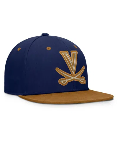 Fanatics Men's Navy/brown Virginia Cavaliers Nobo Fitted Hat In Blue