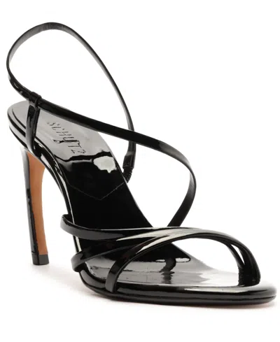 Schutz Annie Curve Heeled Sandal In Black, Women's At Urban Outfitters In Black