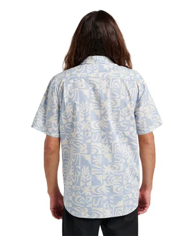 Quiksilver Men's Terra Classic Stretch Short Sleeve Shirt In Blue