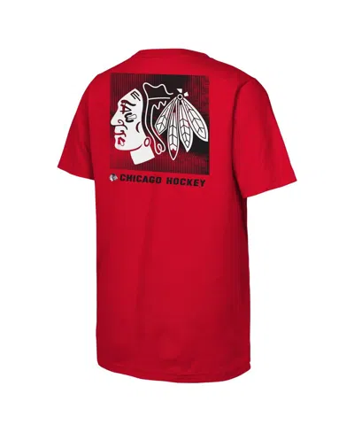 Outerstuff Big Boys And Girls Red Chicago Blackhawks Atmosphere T-shirt In Red