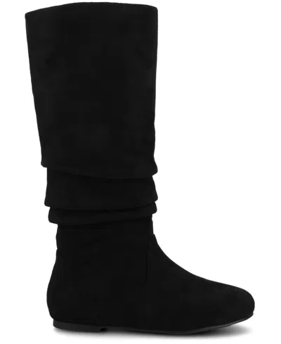 Journee Collection Journee Jayne Ruched Tall Boot In Black