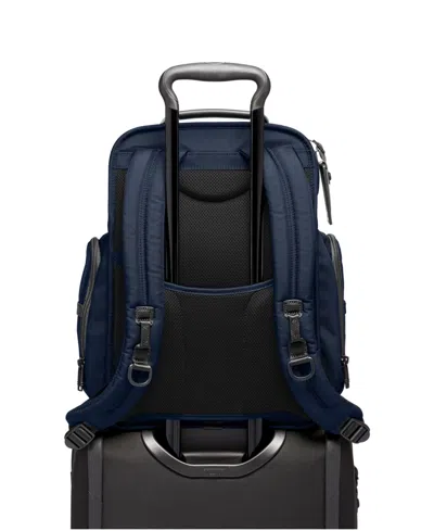 Tumi Womens Navy Alpha 3 Brief Woven Backpack In Blue