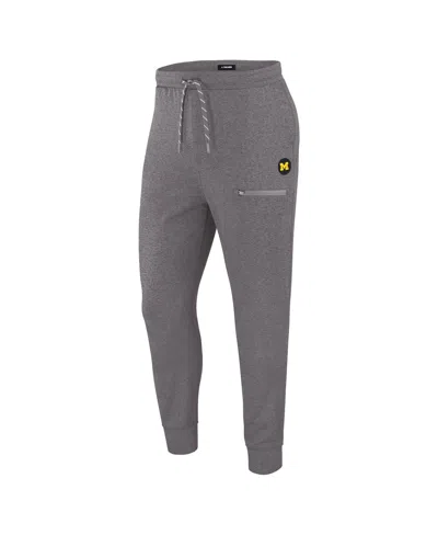 J. Palmer Men's Graphite Michigan Wolverines Home Game Joggers Pants In Gray