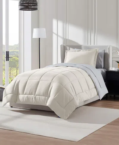 Nestl Luxury Soft Reversible 5-pc. Comforter Set, Twin Xl In White