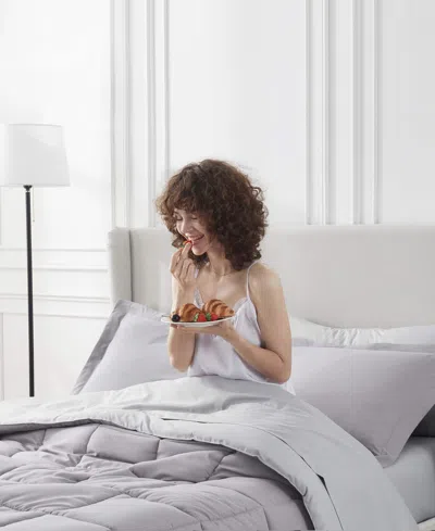 Nestl Luxury Soft Reversible 7-pc. Comforter Set, California King In Purple