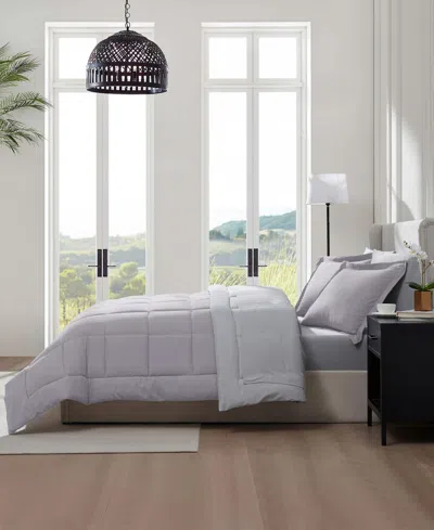 Nestl Luxury Soft Reversible 7-pc. Comforter Set, California King In Purple