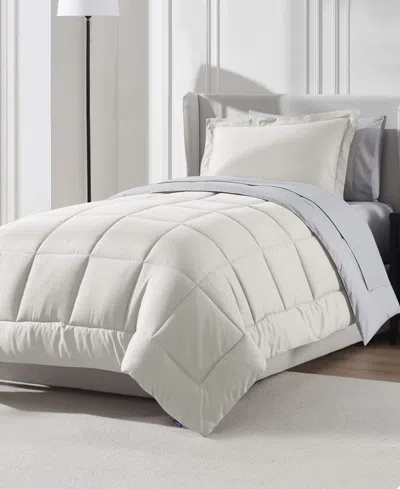 Nestl Luxury Soft Reversible 5-pc. Comforter Set, Twin Xl In White