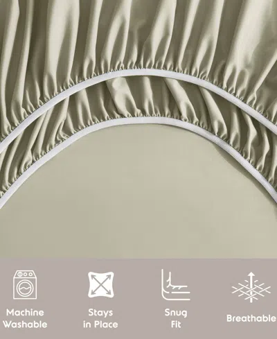 Nestl Premier Collection Deep Pocket 4 Piece Sheet Set, Full In Green