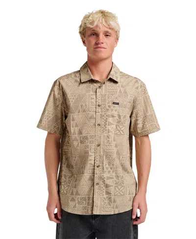 Quiksilver Men's Makaha Classic Short Sleeve Shirt In Brown