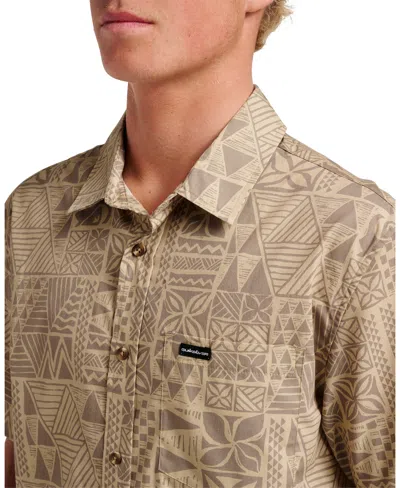 Quiksilver Men's Makaha Classic Short Sleeve Shirt In Brown
