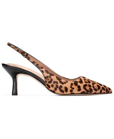 Cole Haan Women's Hansell Animal Print Calf Hair Slingback Pumps In Animal Print