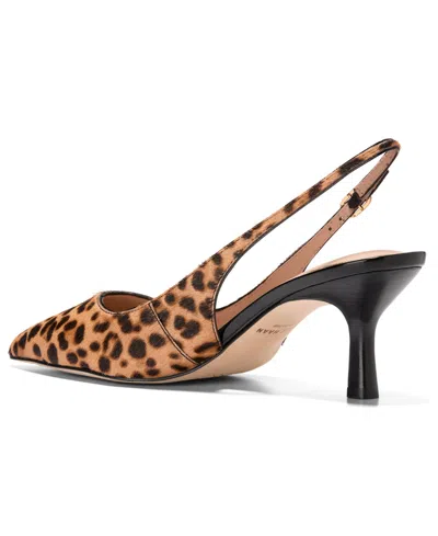 Cole Haan Women's Hansell Animal Print Calf Hair Slingback Pumps In Animal Print