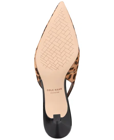Cole Haan Women's Hansell Animal Print Calf Hair Slingback Pumps In Animal Print