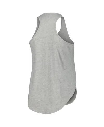 Profile Women's Heather Gray Kentucky Wildcats Arch Logo Racerback Scoop Neck Tank Top In Gray