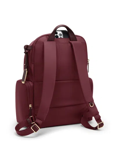 Tumi Nylon Celina Backpack In Burgundy
