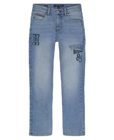 Tommy Hilfiger Big Boys 8-20 Logo Denim Jeans In Blue