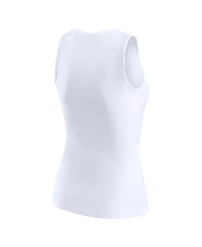 Wear By Erin Andrews Women's White Seattle Seahawks Ribbed Graphic Tank Top In White