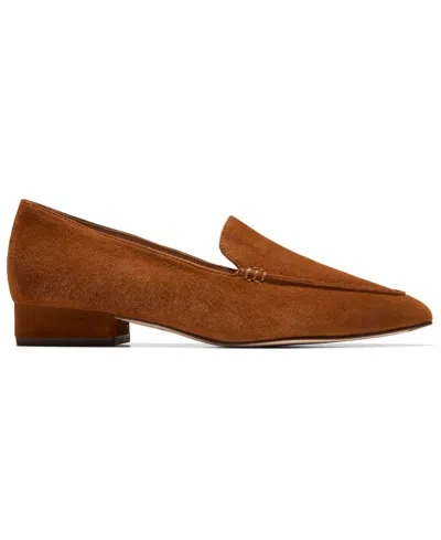 Cole Haan Women's Valantina Pointed Toe Block Heel Loafers In Brown