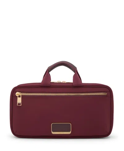 Tumi Voyageur 5.5" Small Madeline Cosmetic Bag In Burgundy