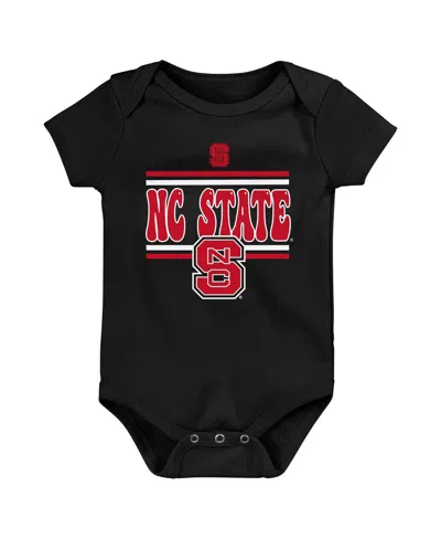 Outerstuff Newborn 3-pack Red Nc State Wolfpack Sunday Comics Bodysuit Set In Multi