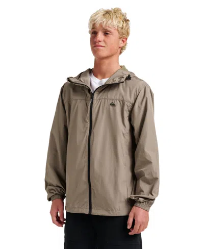 Quiksilver Men's Overcast Windbreaker Jacket In Gray