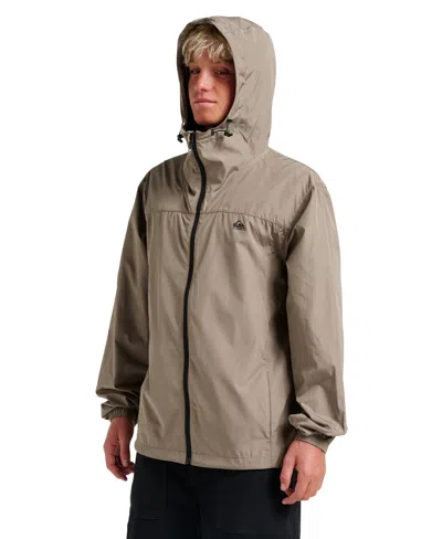 Quiksilver Men's Overcast Windbreaker Jacket In Gray