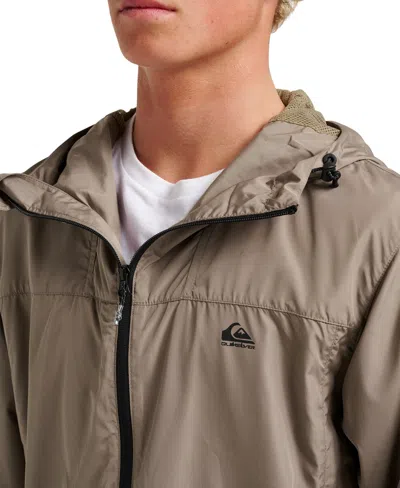 Quiksilver Men's Overcast Windbreaker Jacket In Gray