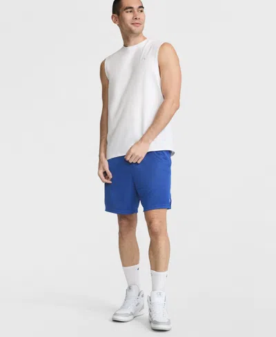 Champion 9" Classic Mesh Shorts, C Logo In Blue