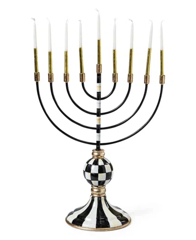 Mackenzie-childs Courtly Check Menorah In Multi